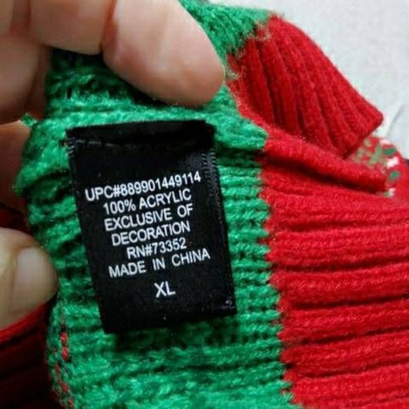 UGLY CHRISTMAS SWEATER Angry Cat XL - Picture 6 of 8